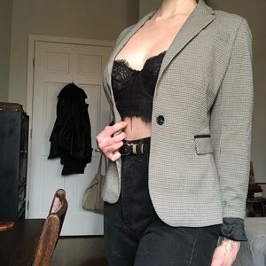 Cynthia Rowley Houndstooth Blazer